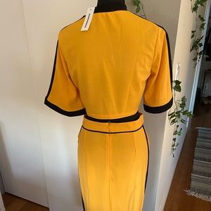 Yellow and Black Co-ord Set